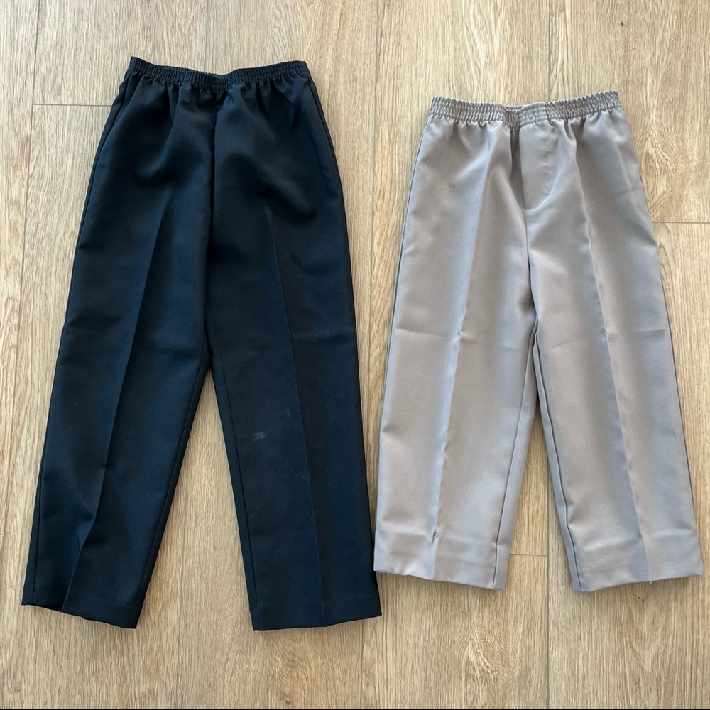 Khaki & Black Slacks 5 & 6 years Boys